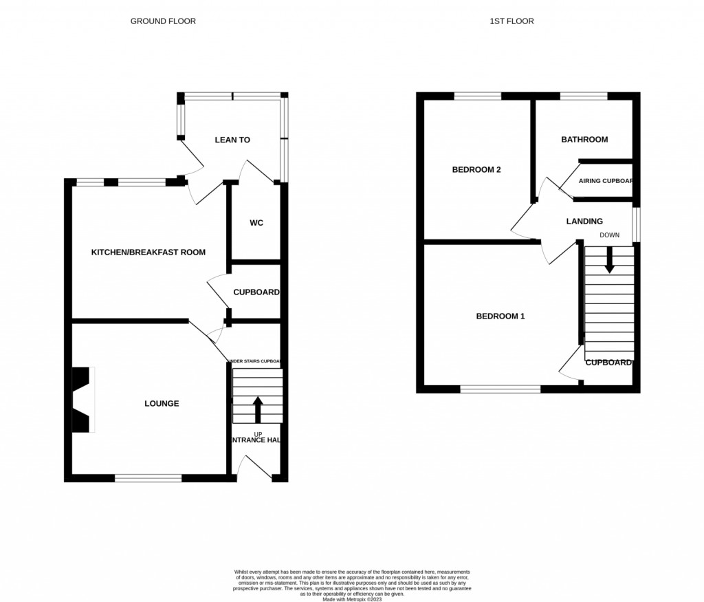 Floorplans For Cage Lane, Felixstowe