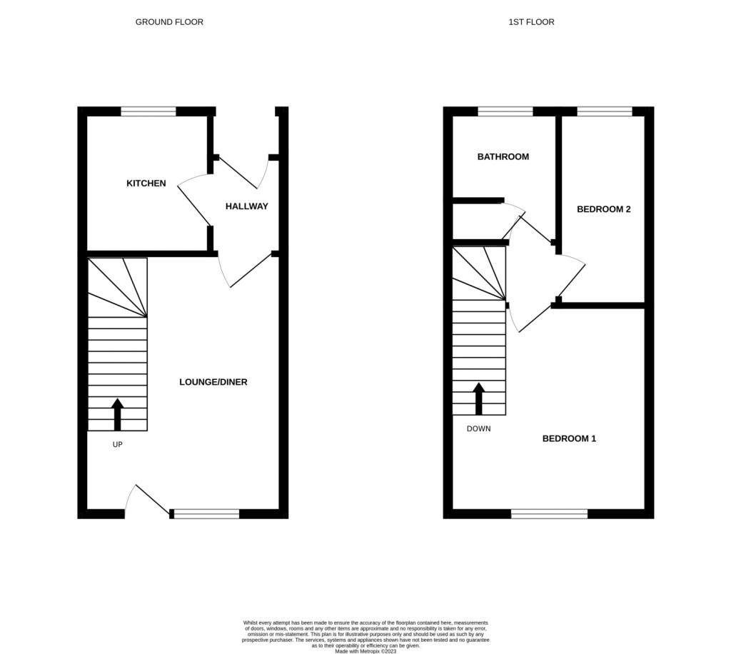 Floorplans For Brightwell Close, Felixstowe