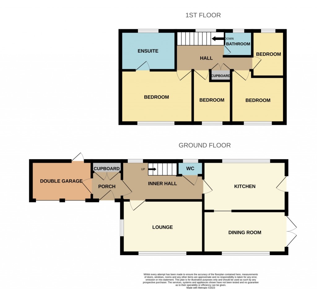 Floorplans For Grove Walk, Pinewood, Ipswich, Suffolk, IP8