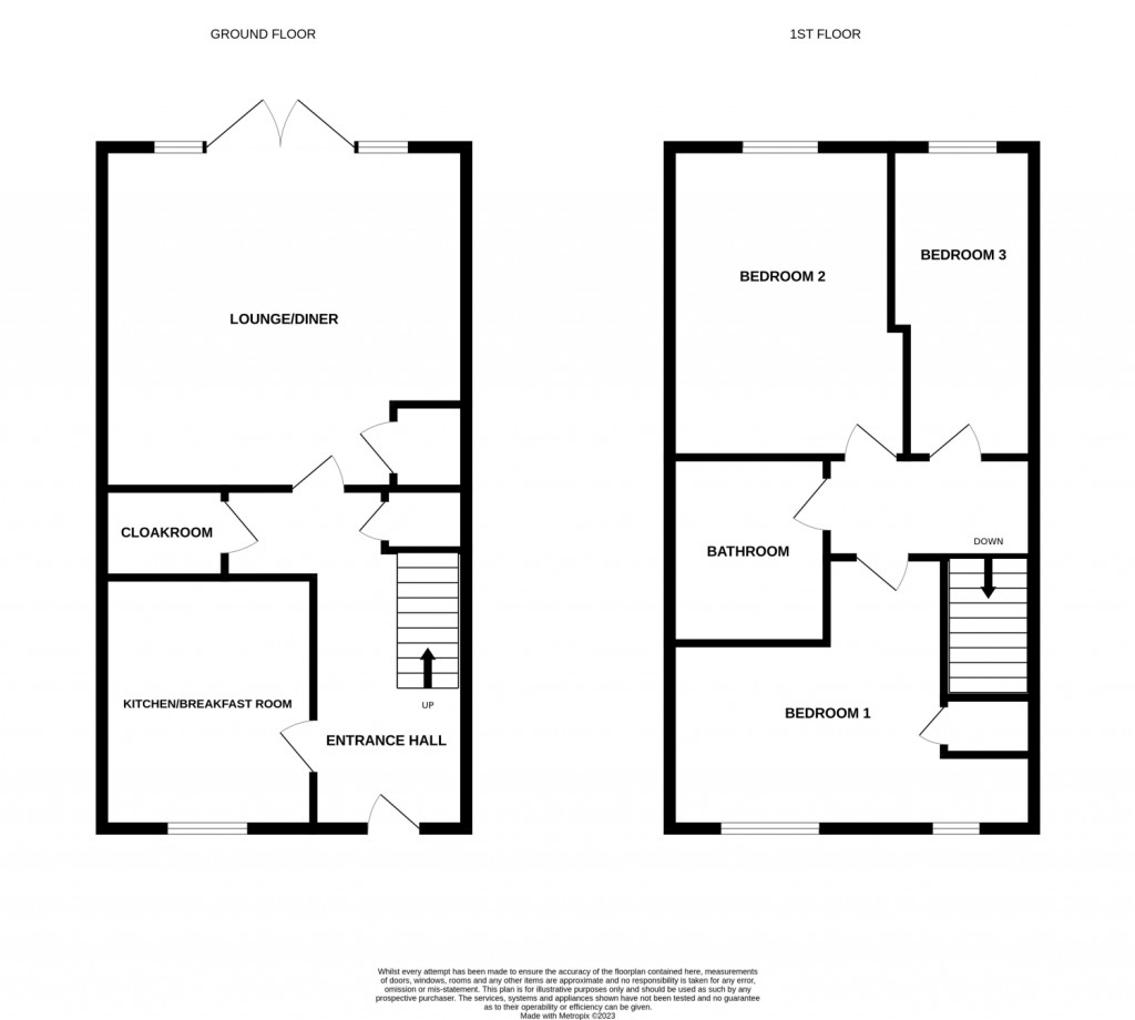 Floorplans For Rues Farm Road, Felixstowe