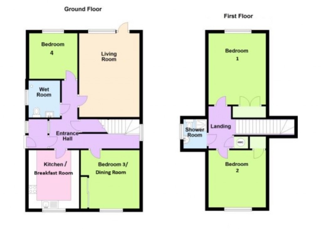 Floorplans For Garfield Road, Felixstowe