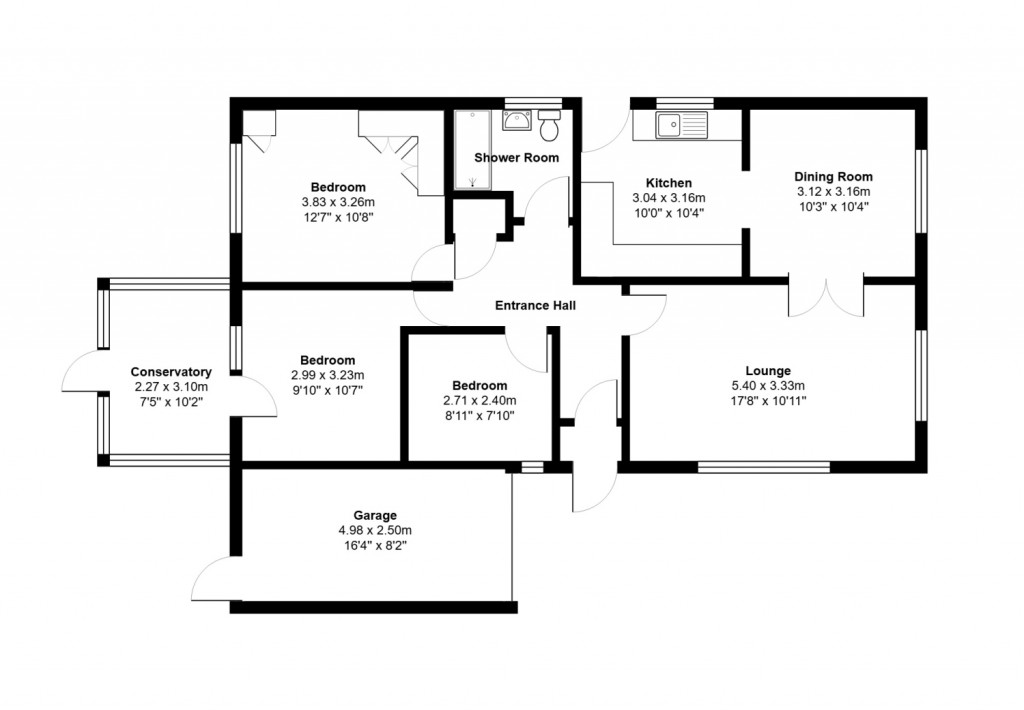 Floorplans For Church Lane, Bucklesham