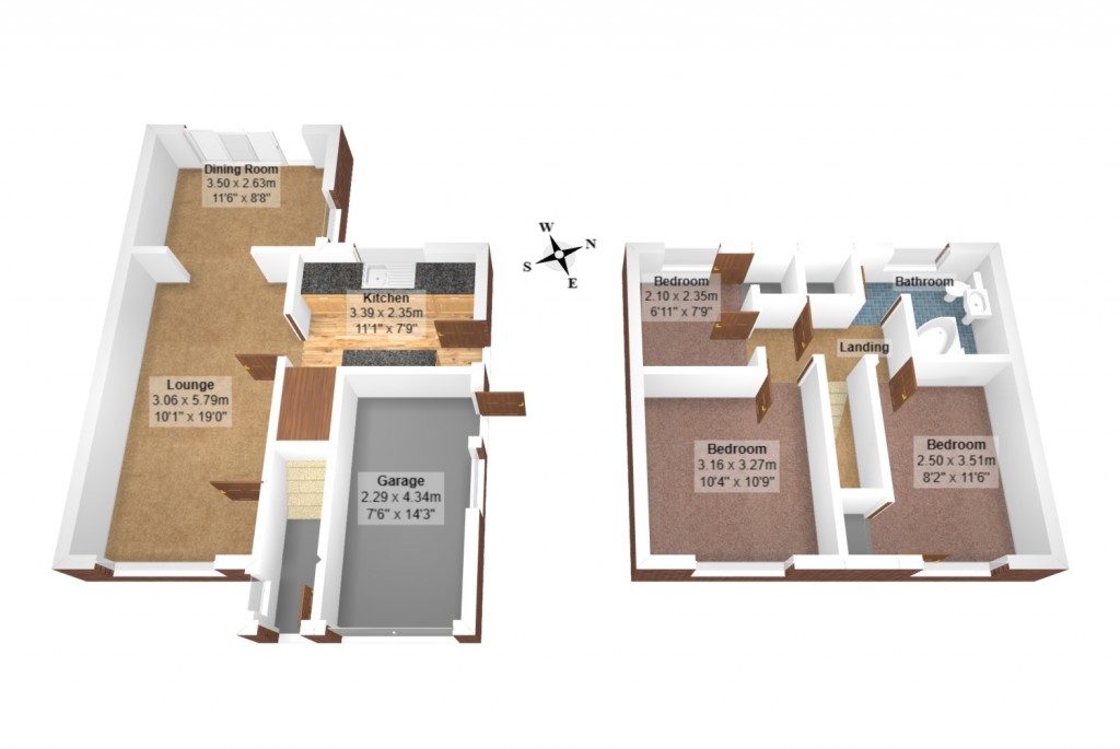 Floorplans For Leggatt Drive Bramford, IP8