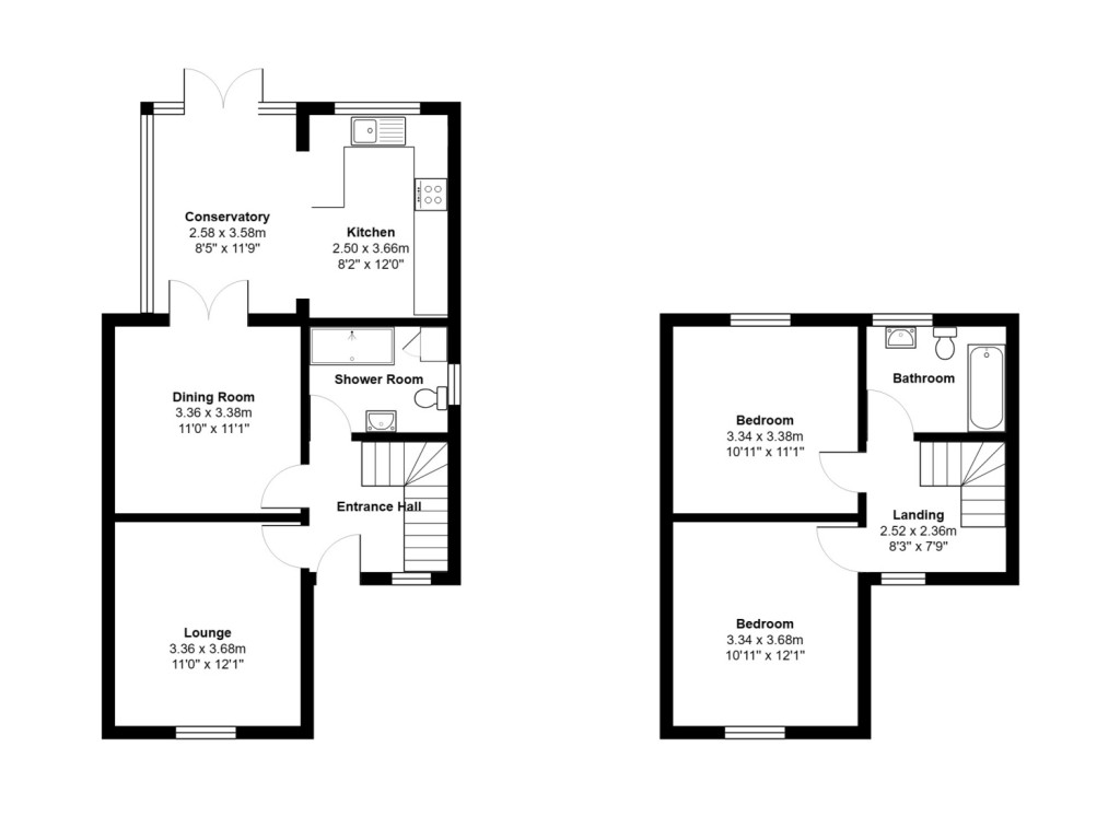 Floorplans For Church Lane, Felixstowe