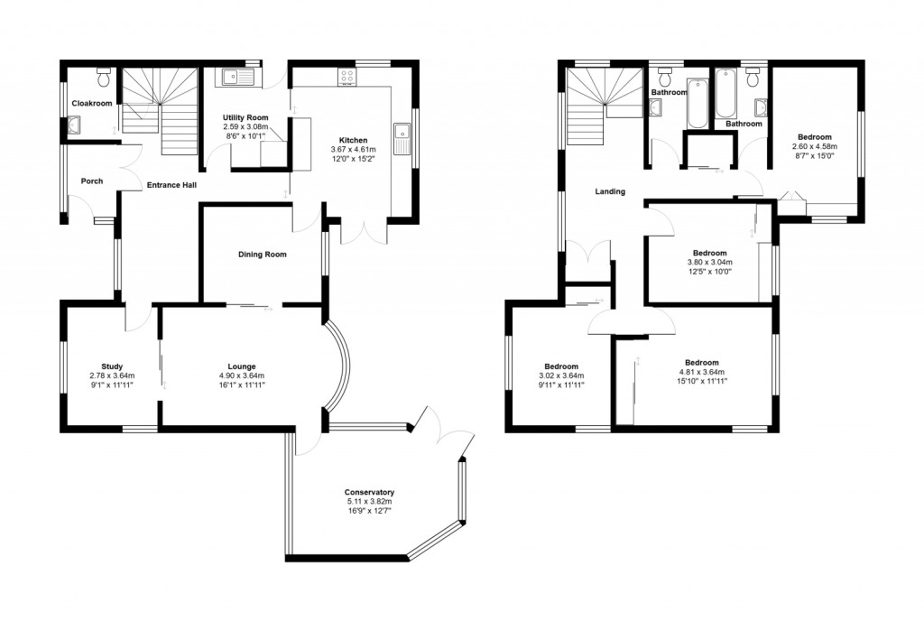 Floorplans For Links Avenue, Felixstowe