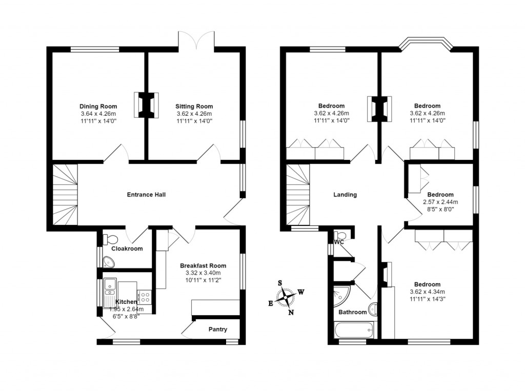 Floorplans For Foxgrove Lane, Felixstowe