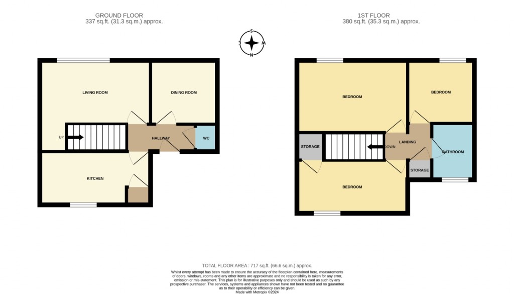 Floorplans For Blickling Close, IP2