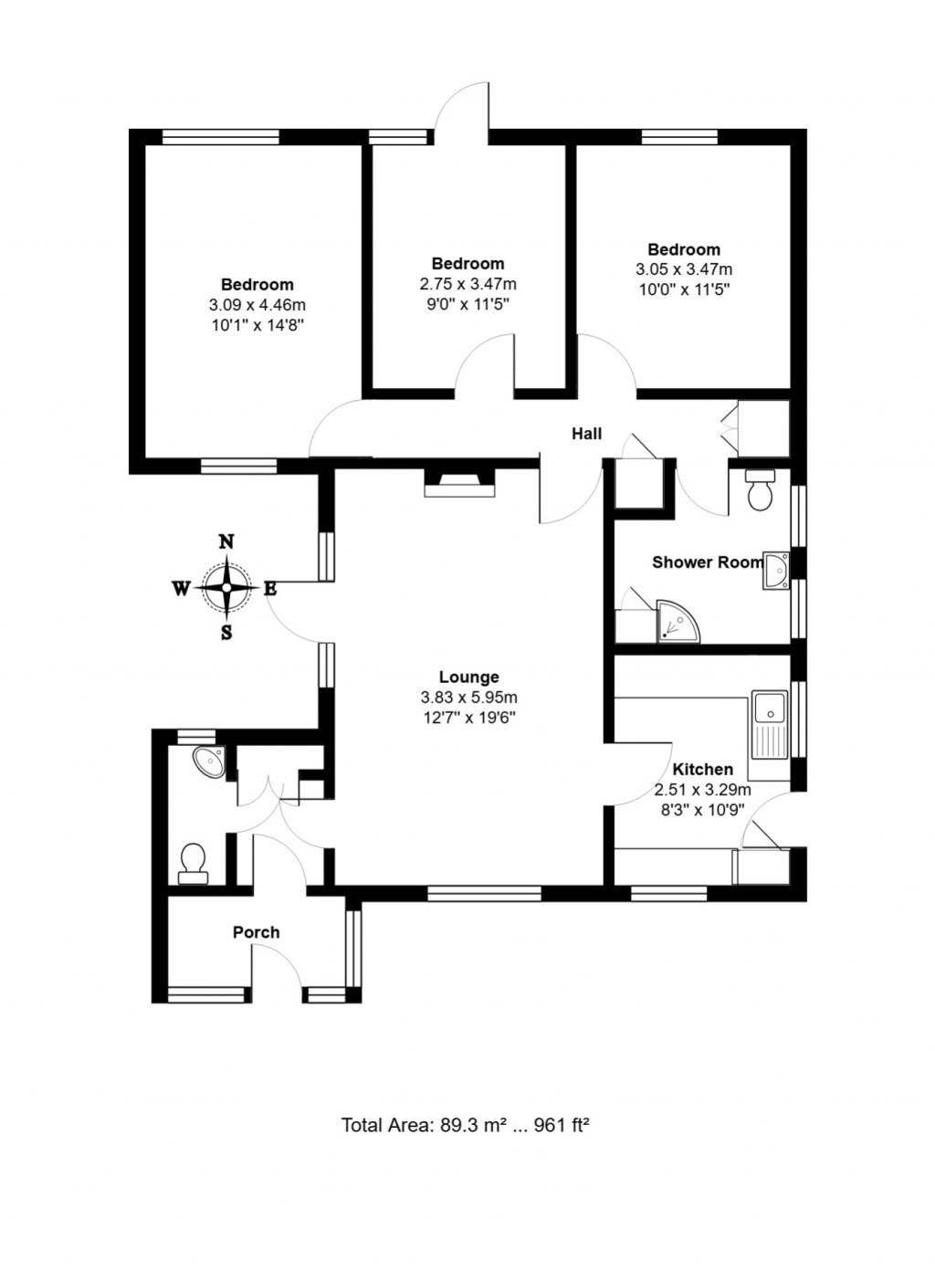 Floorplans For Rydal Avenue, Felixstowe