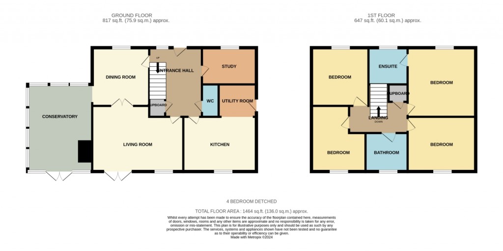 Floorplans For Colchester Road, Lawford