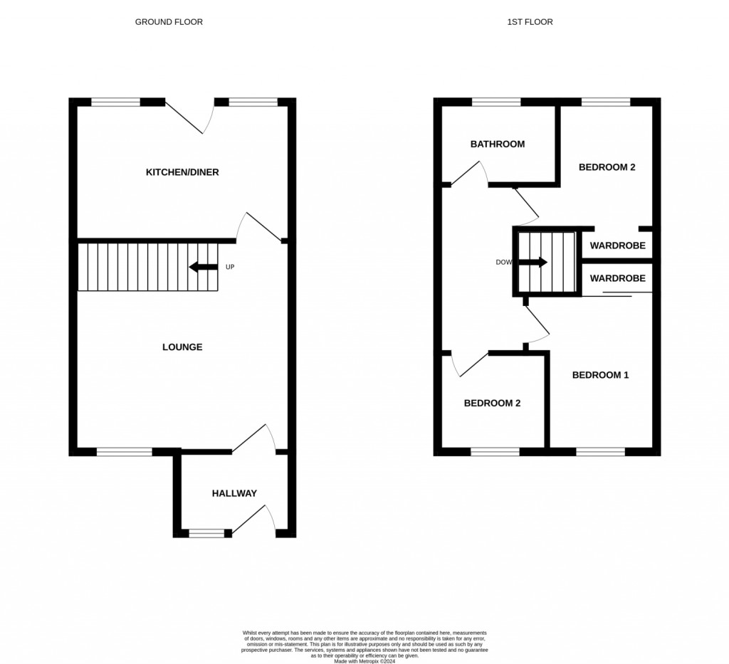 Floorplans For Melford Way, Felixstowe