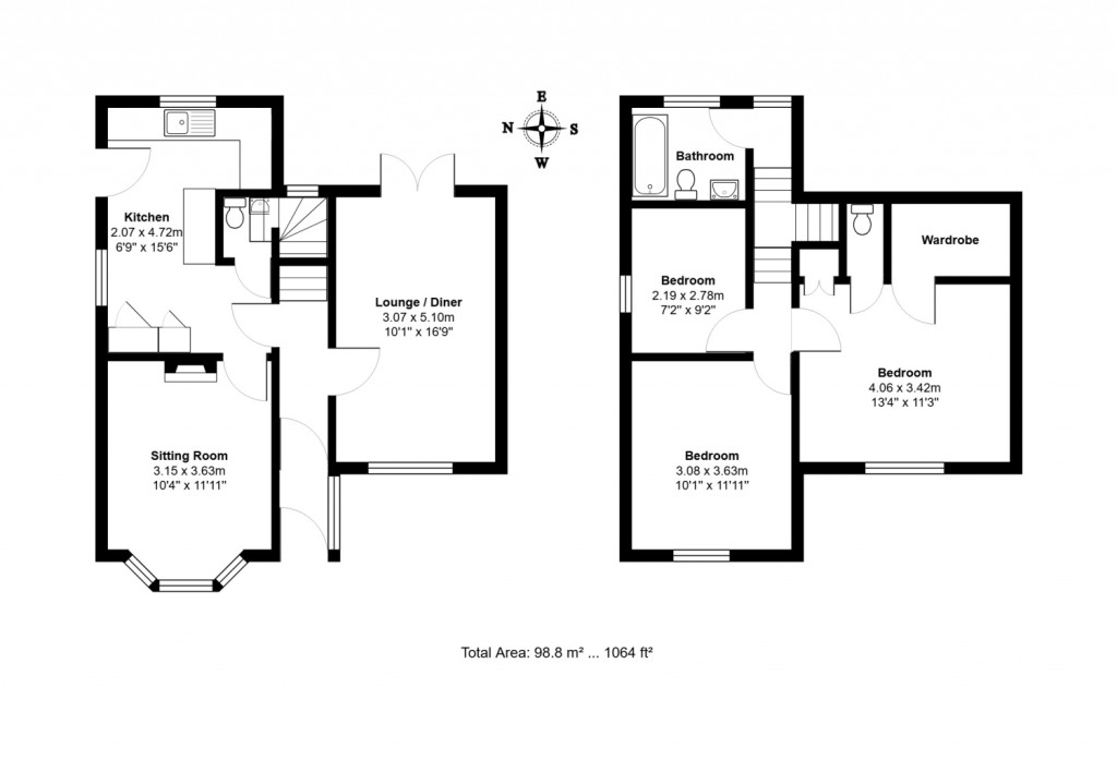 Floorplans For Garrison Lane, Felixstowe