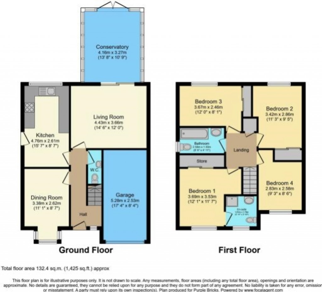 Floorplans For Rowan Close, Purdis Farm, IP3