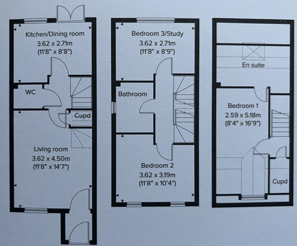 Floorplans For Campion Street, Felixstowe