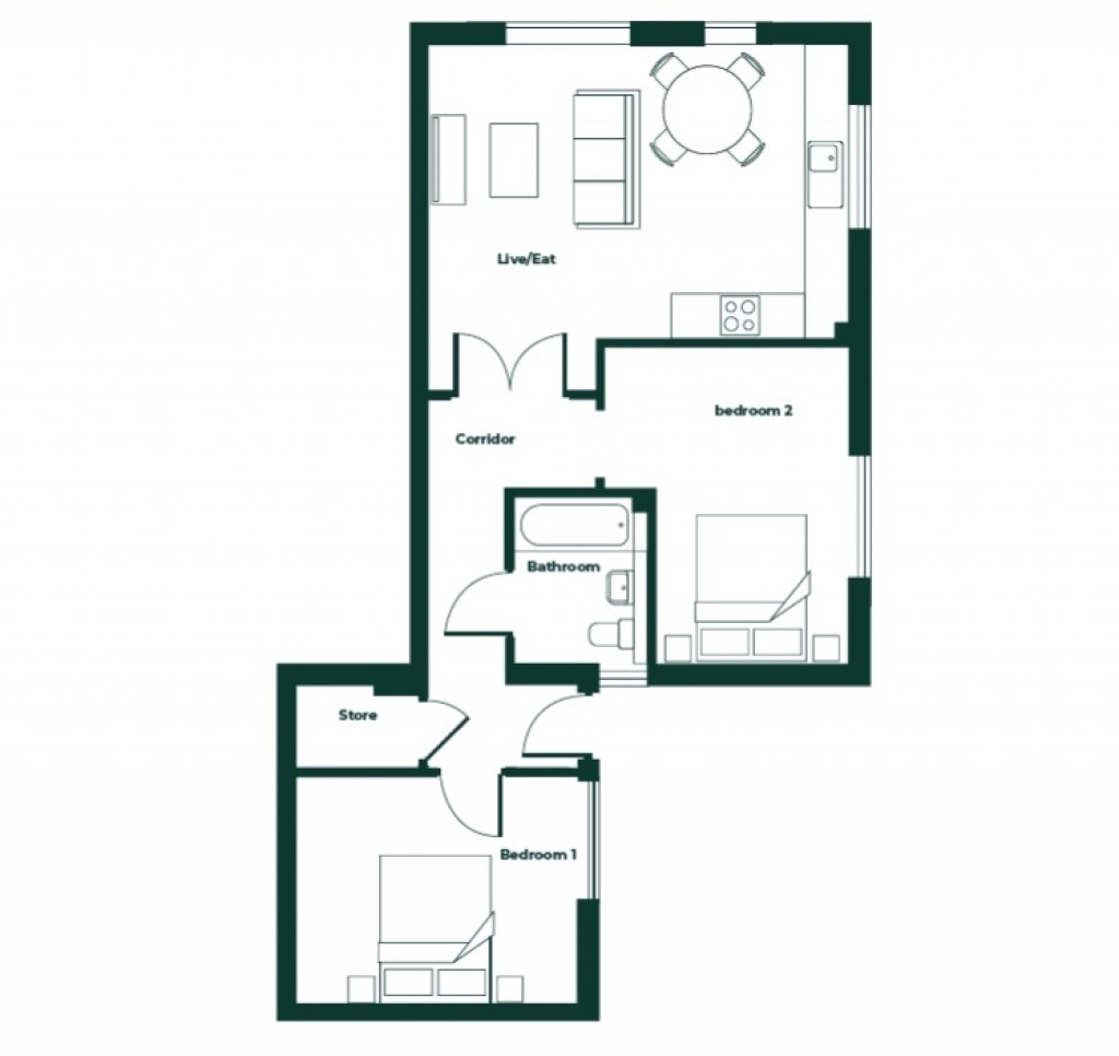 Floorplans For Leopold House, Leopold Road, Felixstowe