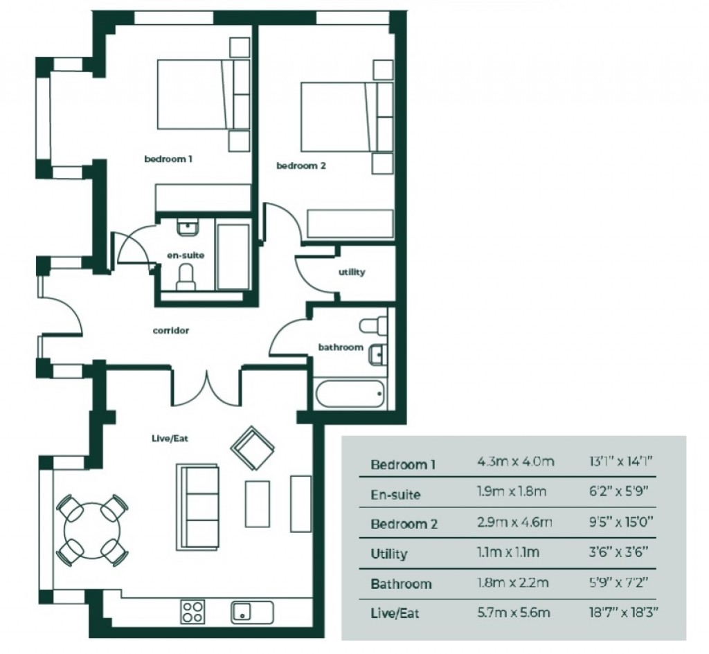 Floorplans For Leopold House, Leopold Road, Felixstowe