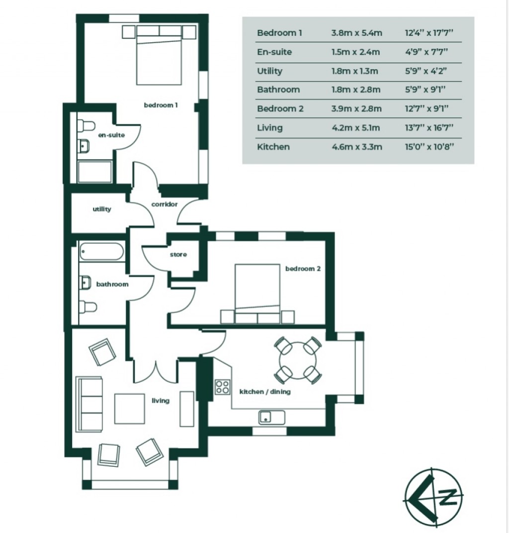 Floorplans For Leopold House, Leopold Road, Felixstowe