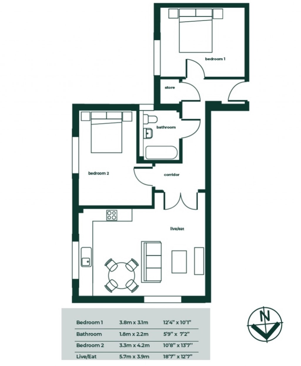 Floorplans For Leopold House, Leopold Road, Felixstowe