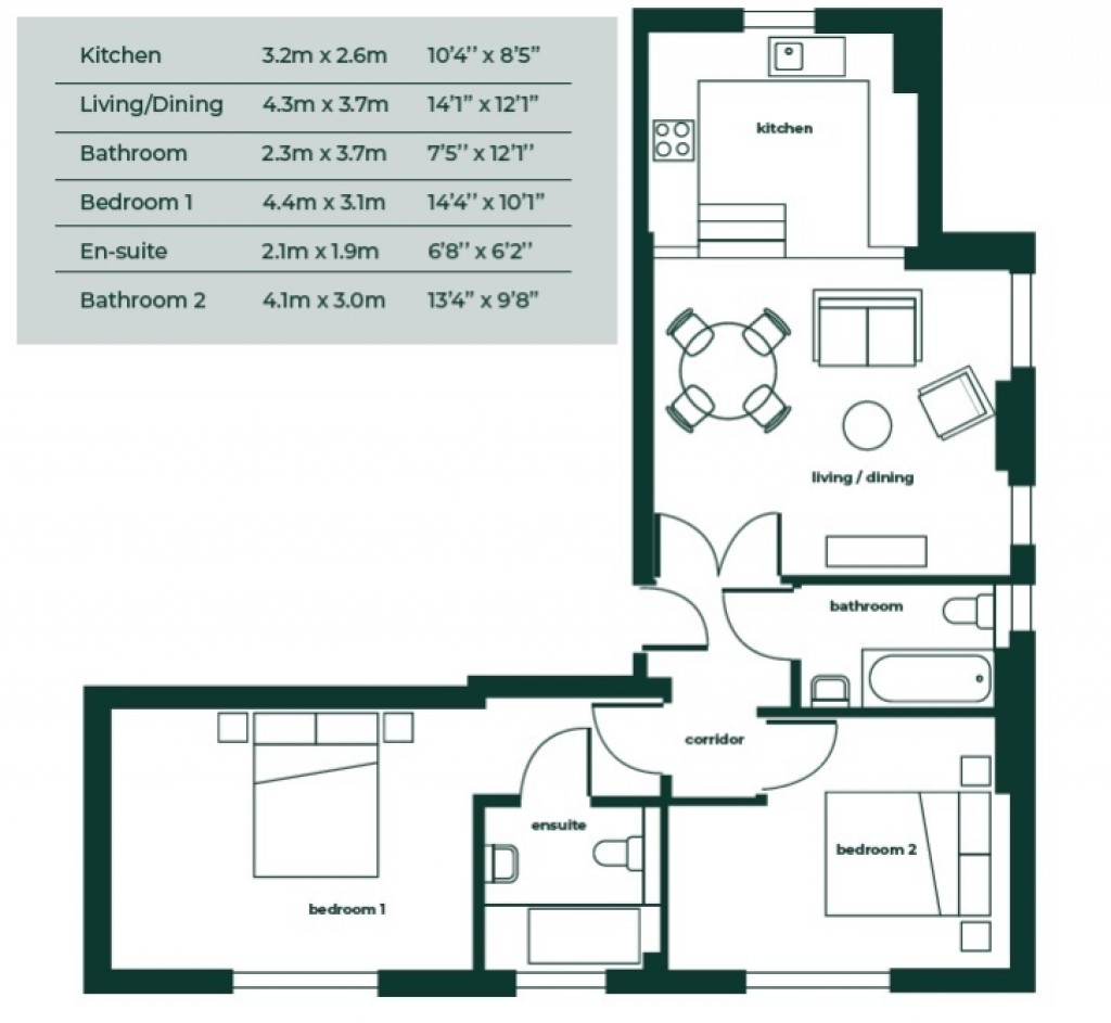 Floorplans For Leopold House, Leopold Road, Felixstowe