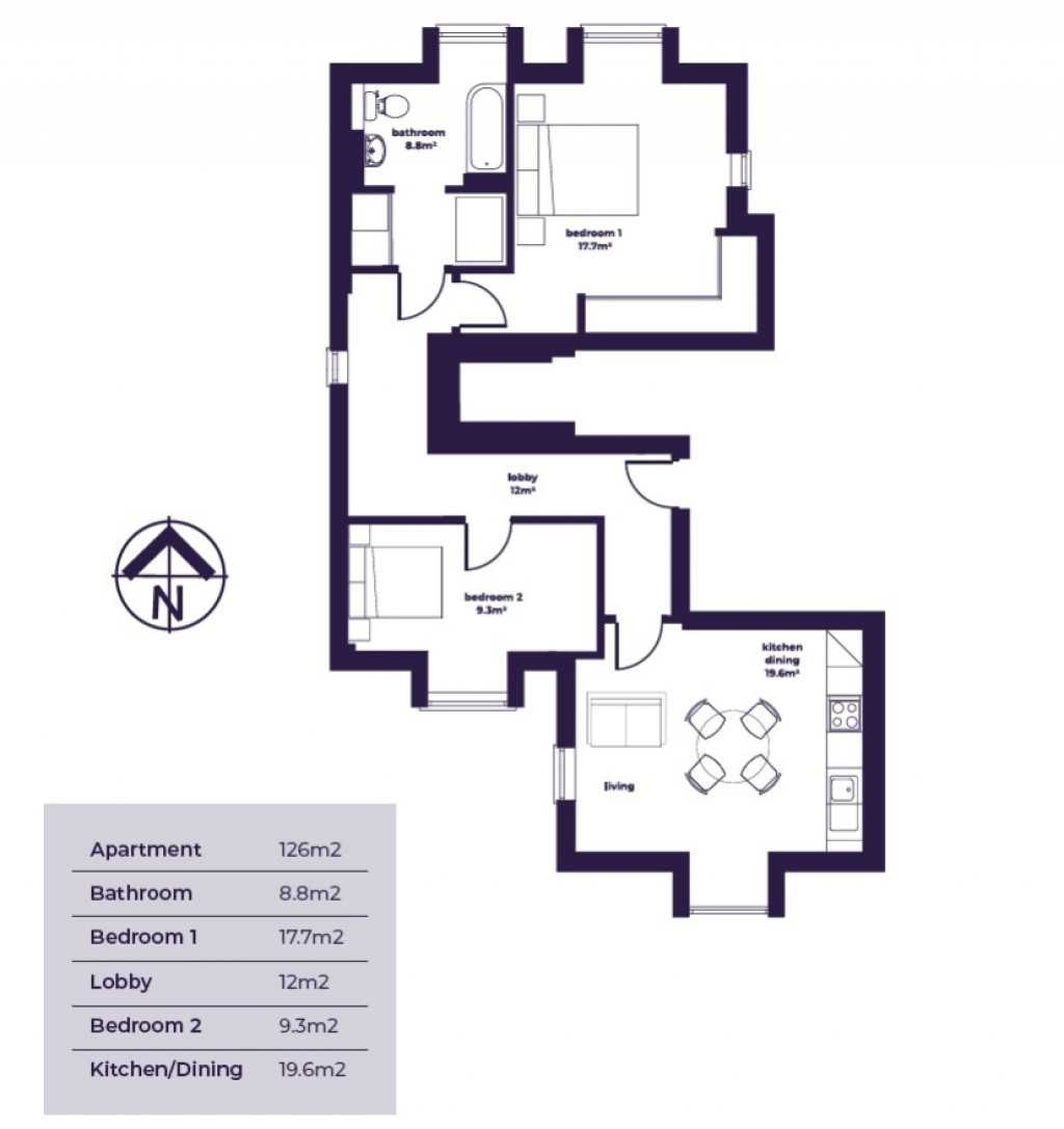 Floorplans For Simpsons Place, Undercliff Road East, Felixstowe