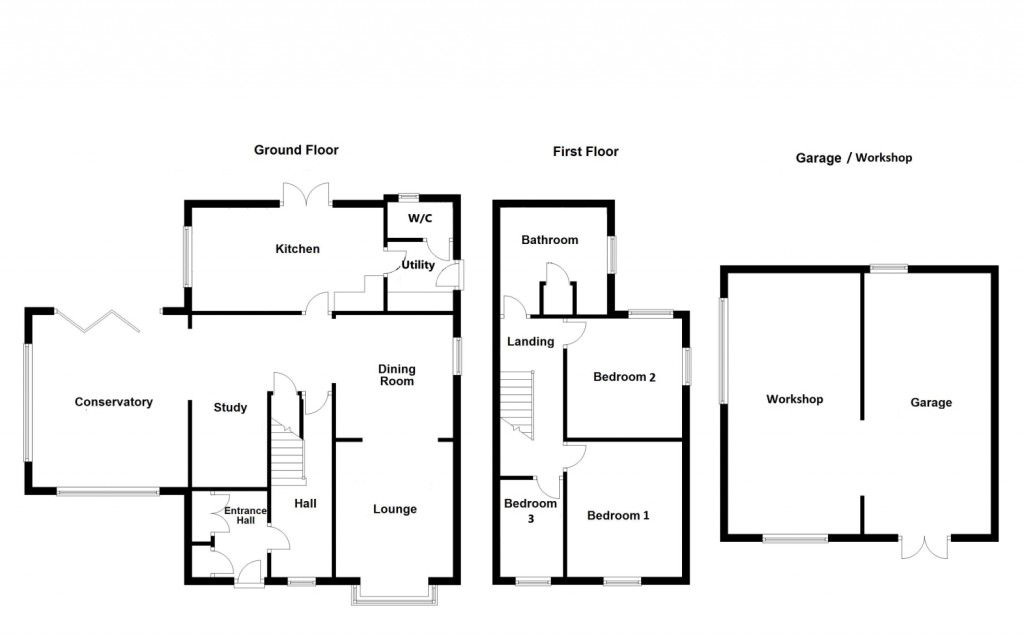 Floorplans For Brook Lane, Felixstowe