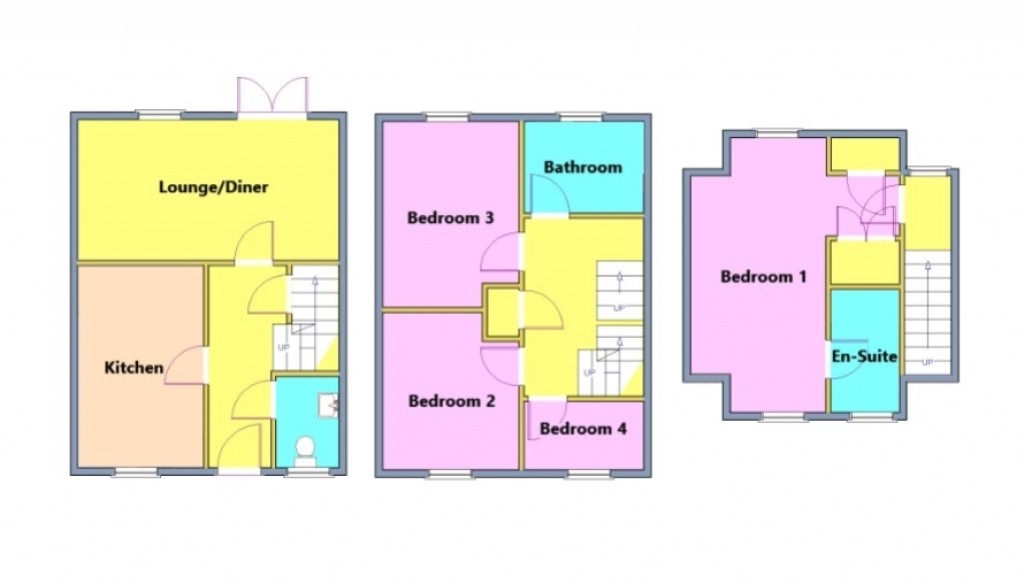 Floorplans For Spriteshall Lane, Trimley St. Mary