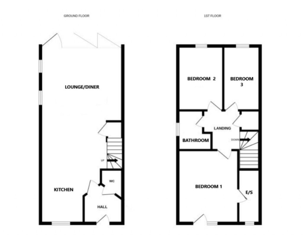 Floorplans For Holmhill Drive, Felixstowe