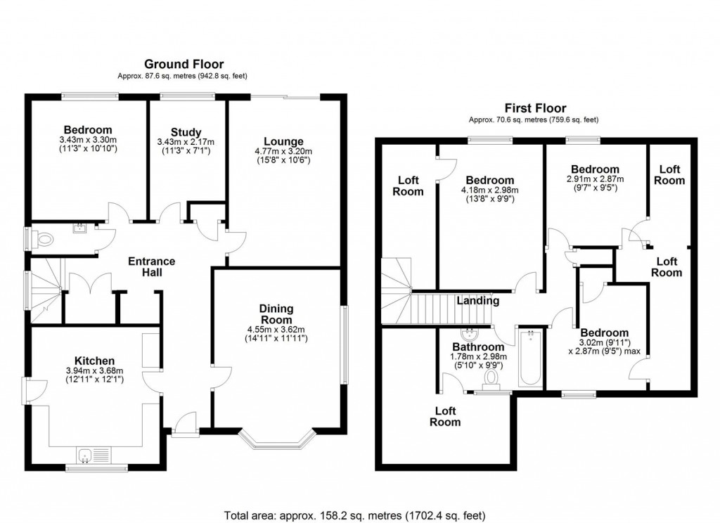 Floorplans For St. Peters Close, Stowmarket