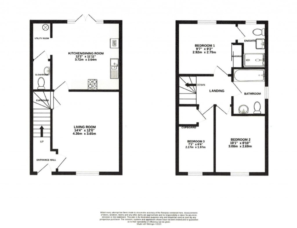 Floorplans For Oxlip Way, Stowupland, Stowmarket