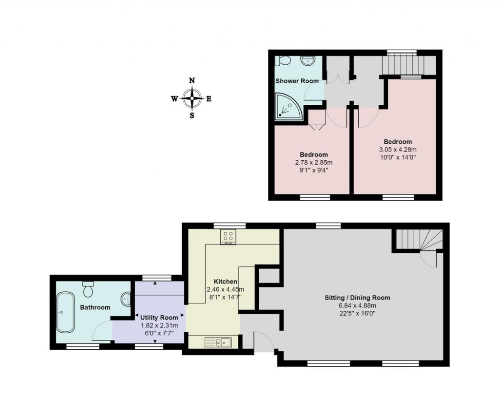 Floorplans For Daisy Green Lane, Wickham Skeith, Eye