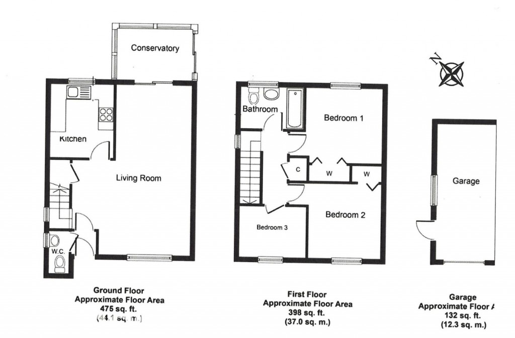 Floorplans For Spencer Way, Stowmarket