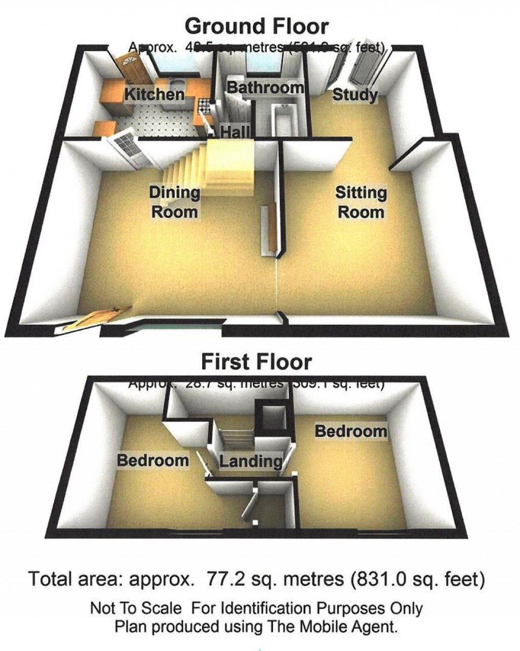 Floorplans For Pains Hill, Little Stonham, Stowmarket