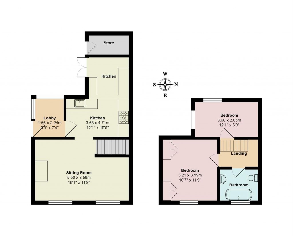 Floorplans For High Road, Great Finborough, Stowmarket