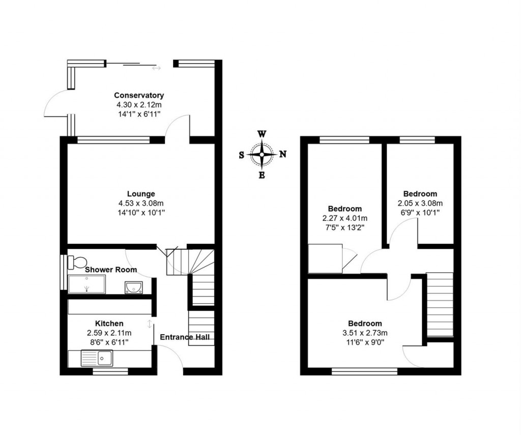 Floorplans For Foxglove Avenue, Needham Market, Ipswich