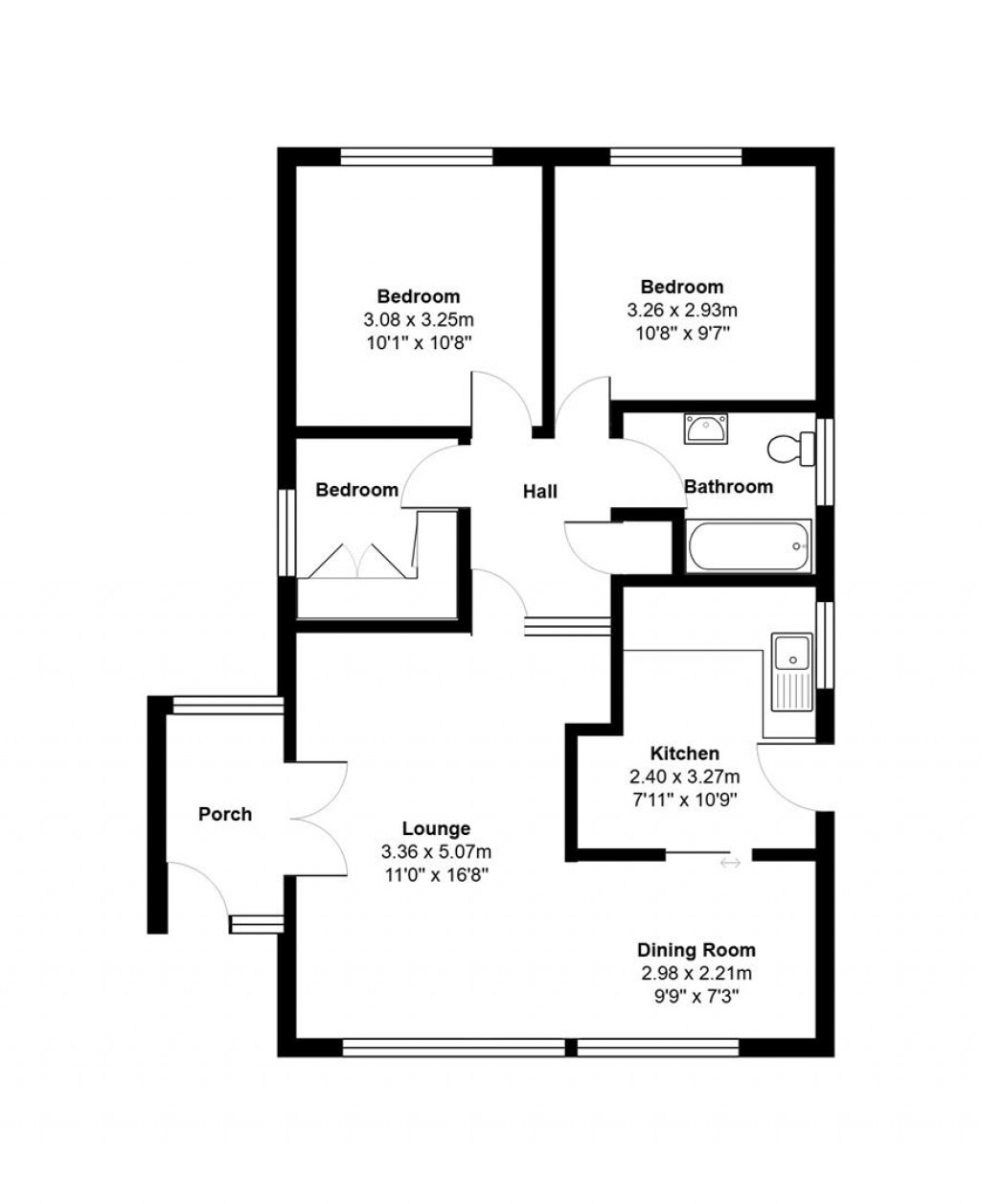 Floorplans For Mayfield Way, Mendlesham, Stowmarket