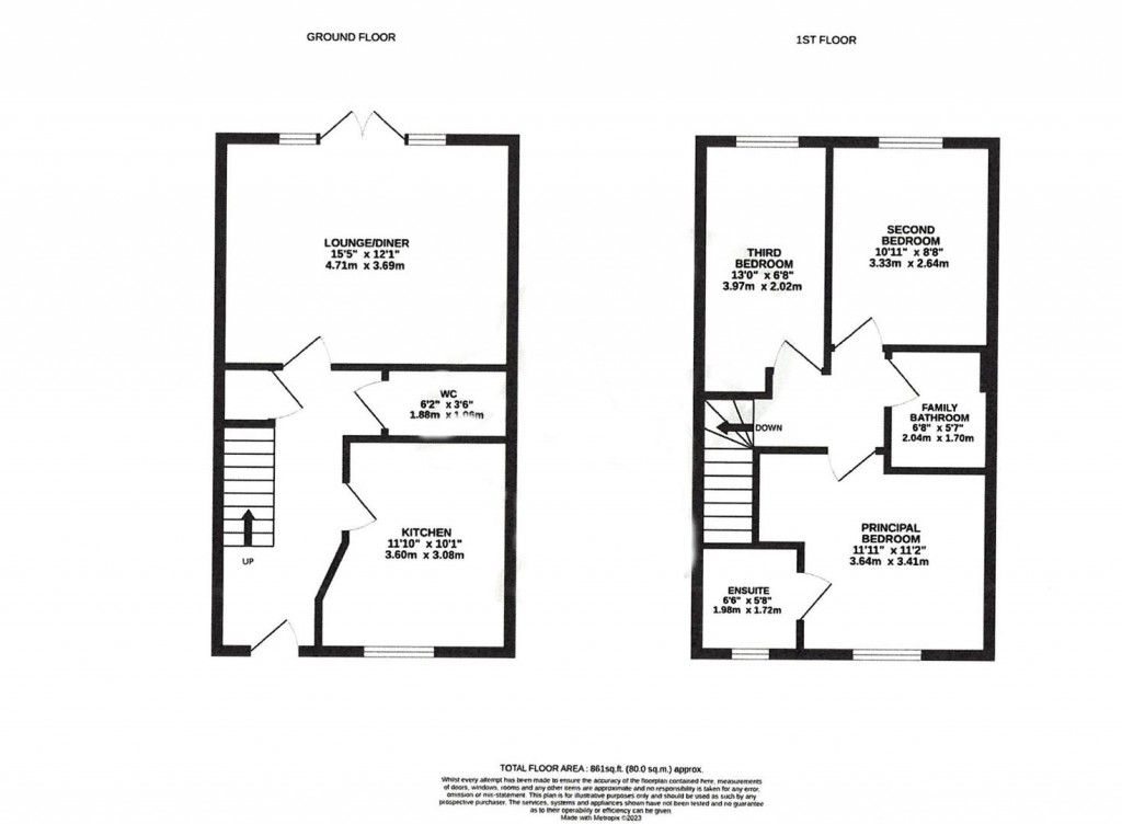 Floorplans For Binyon Close, Stowmarket