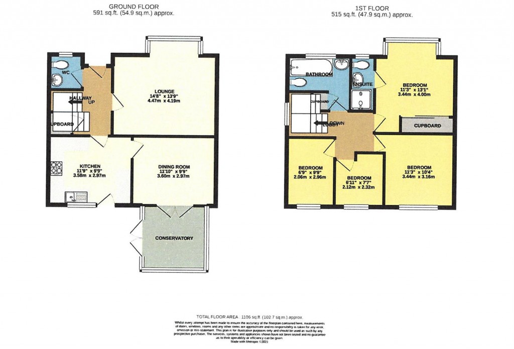 Floorplans For Spencer Way, Stowmarket