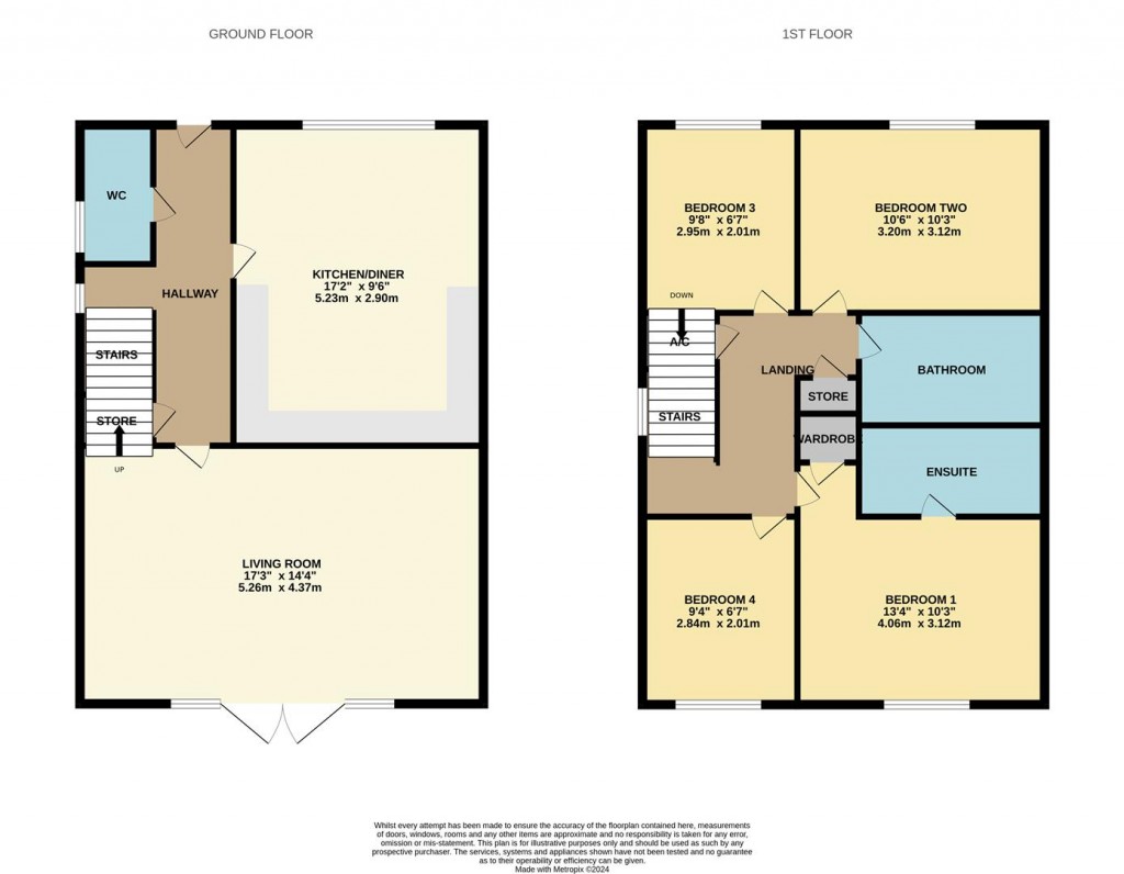 Floorplans For Egret Drive, Stowmarket