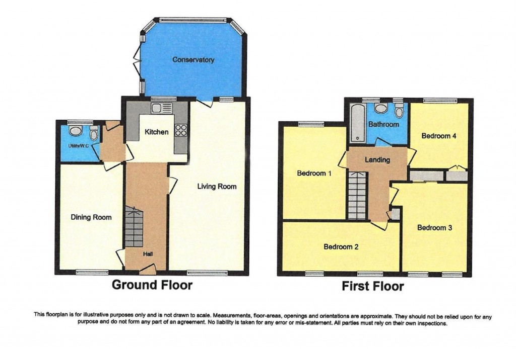 Floorplans For Elizabeth Way, Stowmarket