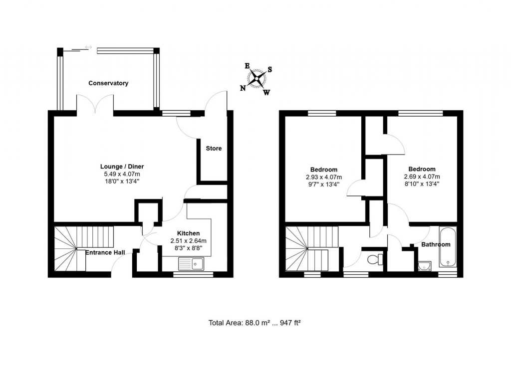 Floorplans For Gainsborough Road, Stowmarket