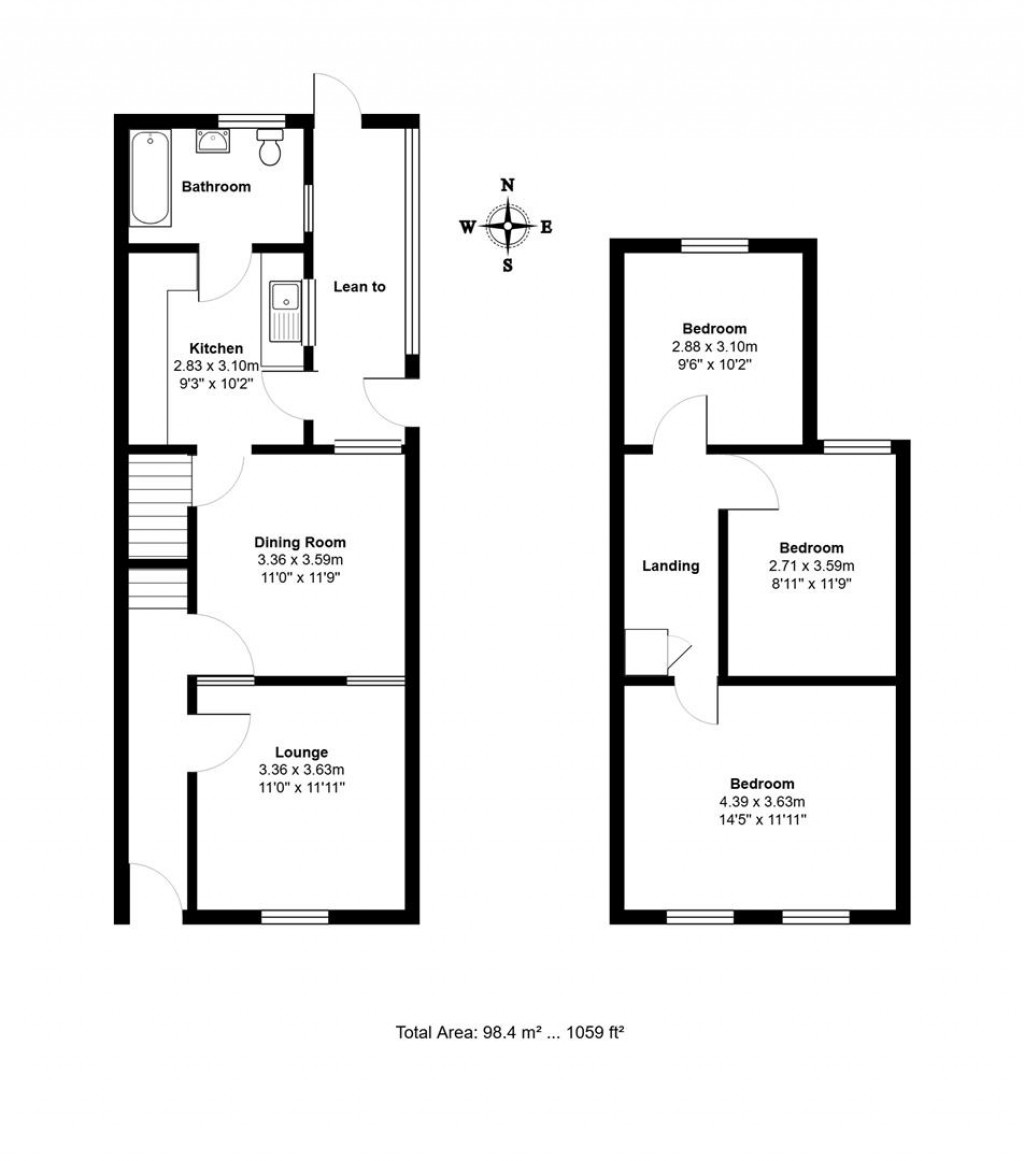 Floorplans For Crown Street, Stowmarket