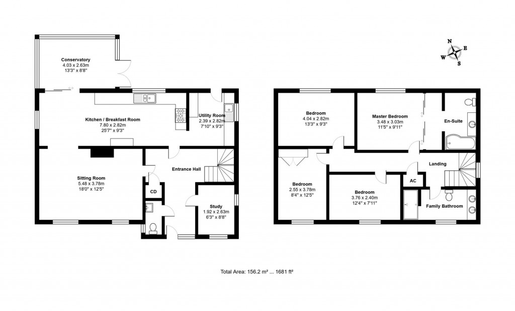 Floorplans For Pine View, Bacton, Stowmarket