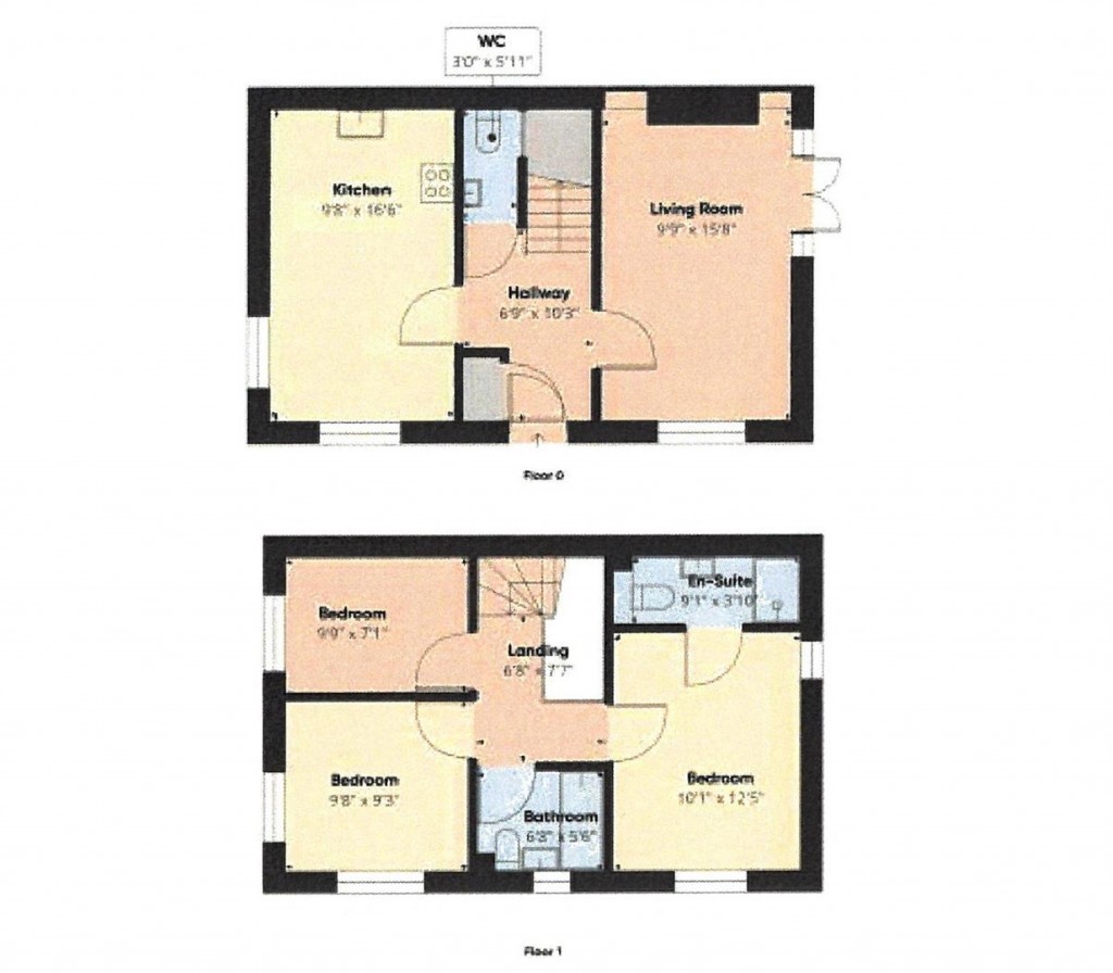 Floorplans For Brooke Way, Stowmarket