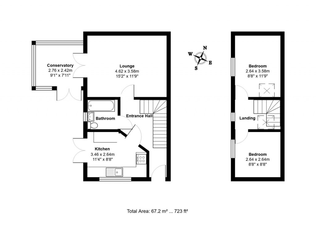 Floorplans For Crowley Road, Needham Market, Ipswich