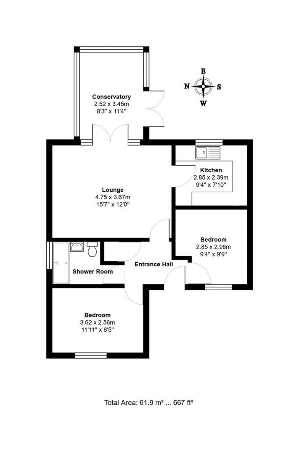 Floorplans For Finningham Road, Old Newton, Stowmarket