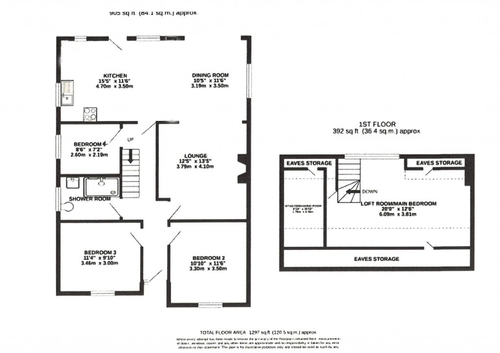 Floorplans For Oak Road, Stowupland, Stowmarket