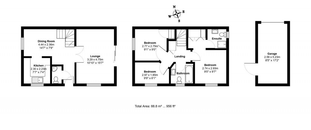 Floorplans For Robin Close, Stowmarket