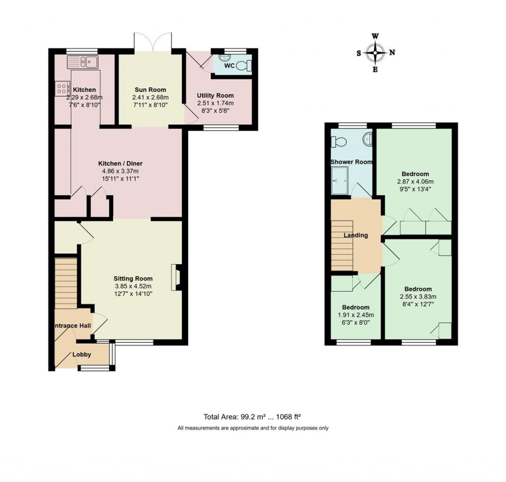 Floorplans For Shimpling Close, Stowmarket