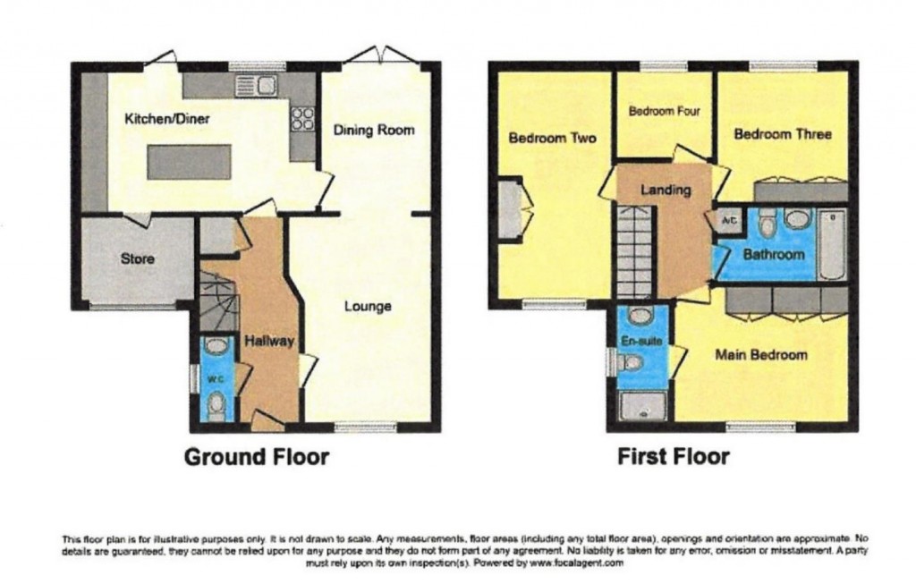 Floorplans For Kestrel Drive, Stowmarket