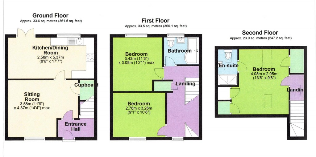 Floorplans For Combs Wood Drive, Stowmarket