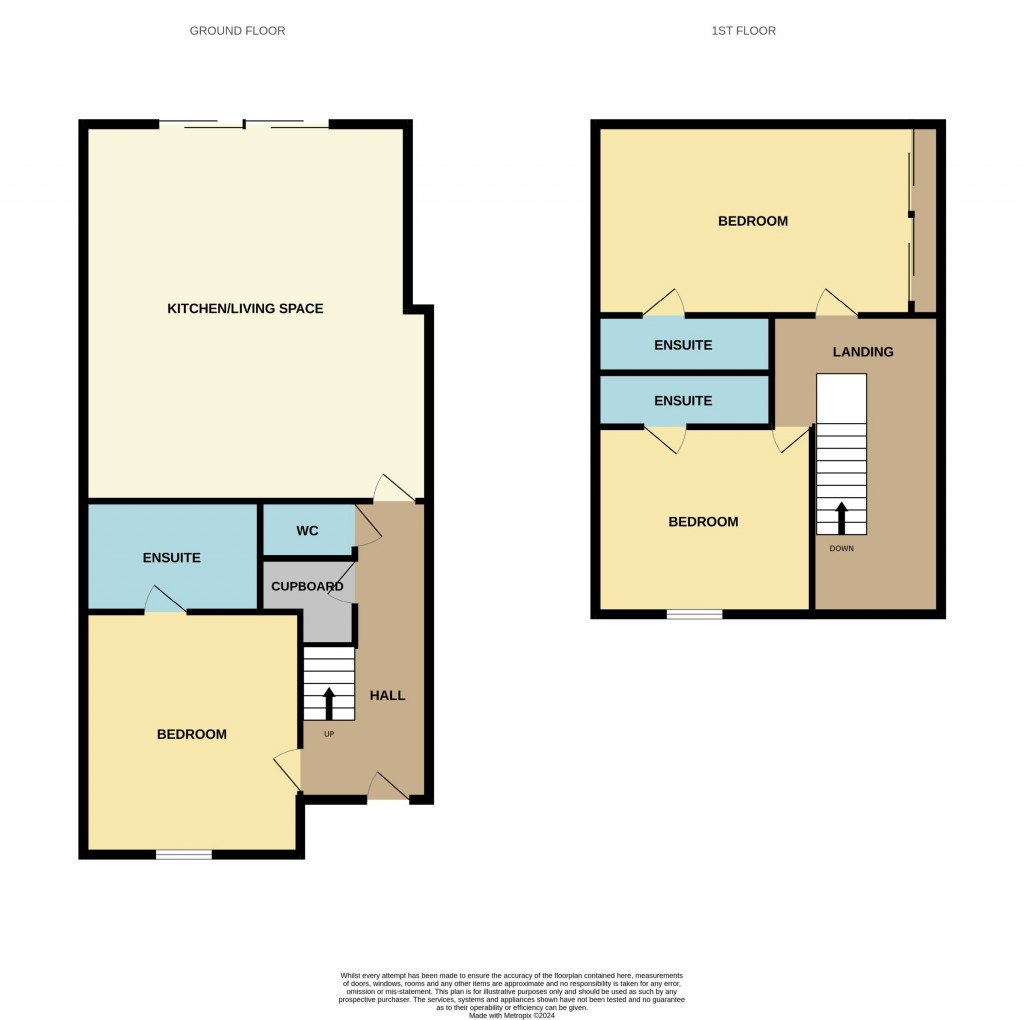 Floorplans For Pinetrees, Purdis Farm Lane, Ipswich